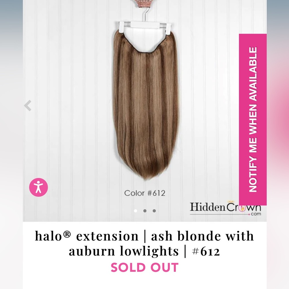 Hidden Crown Daydream Halo Hair Extensions #612 14 inches